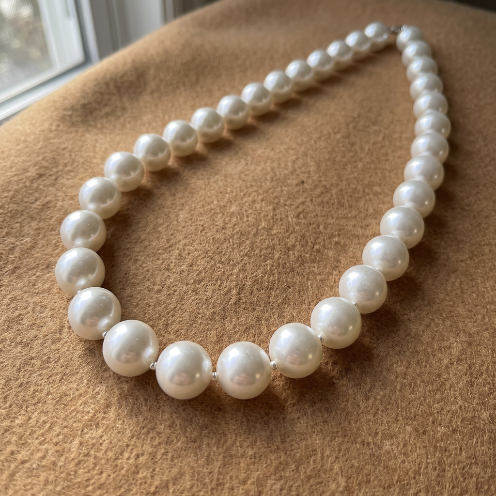 Collier ras de cou, porté en tenue