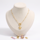 Collier tortue et coquillage, ensemble à composer, vue de face