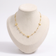 Collier étoile à strass sur chaîne, vue de face, doré