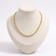 Collier ras de cou doré maille torsadée, vue de face