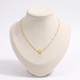 Collier étoile, vue de face, doré