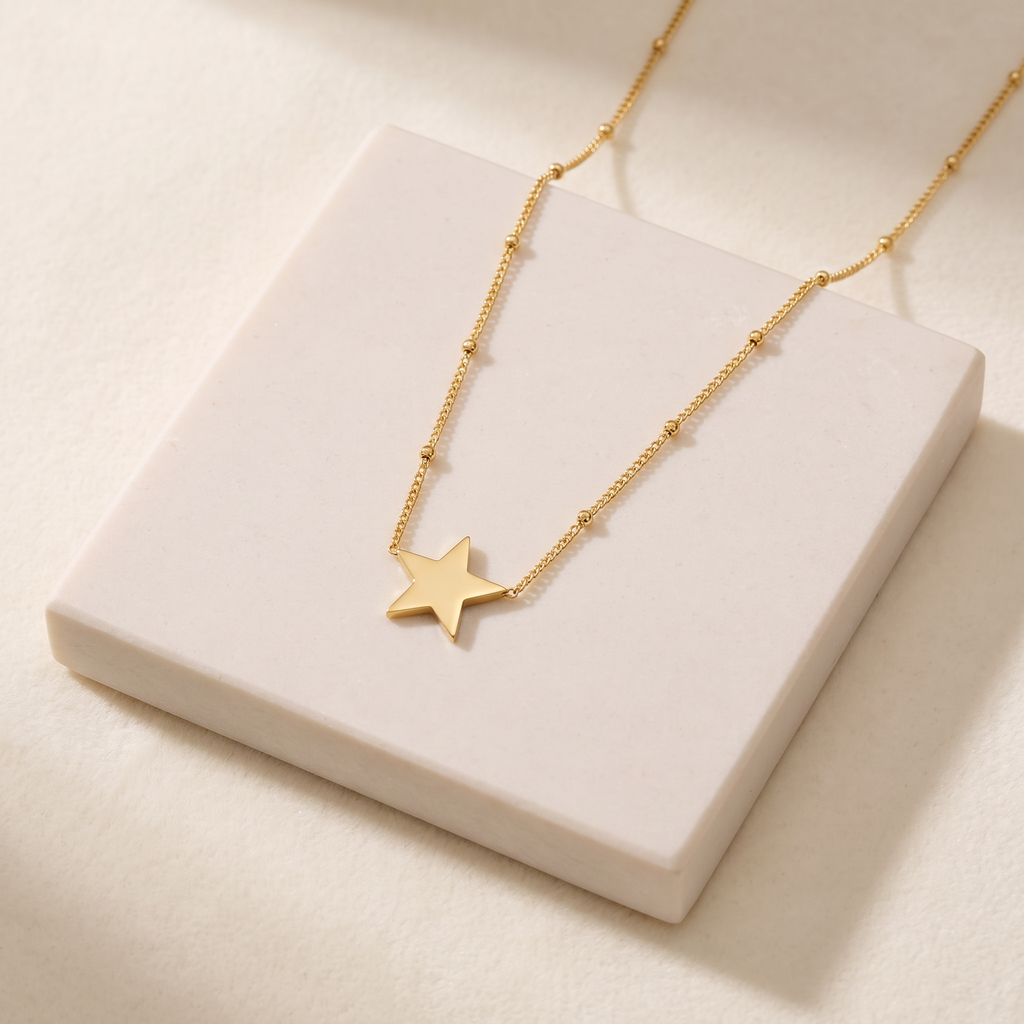 Collier étoile — Doré