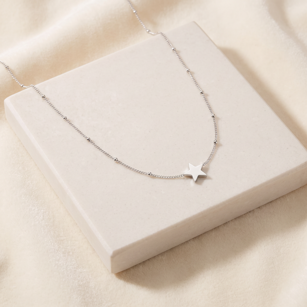 Collier étoile — Argenté