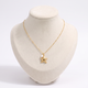 Collier ras de cou étoile de mer, vue de face, doré