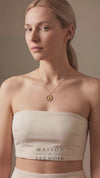 Collier marguerite 40 cm, porté